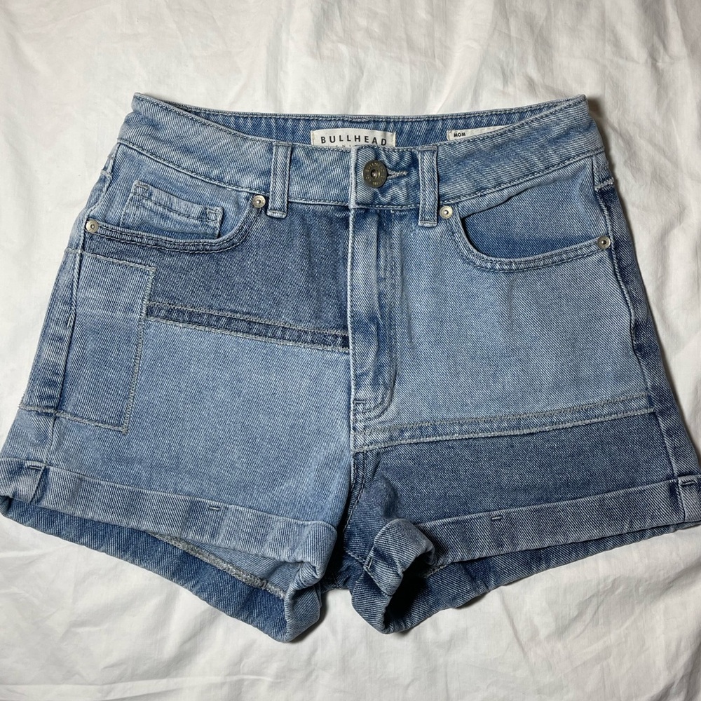 Bullhead Denim Co. denim patchwork shorts size 3